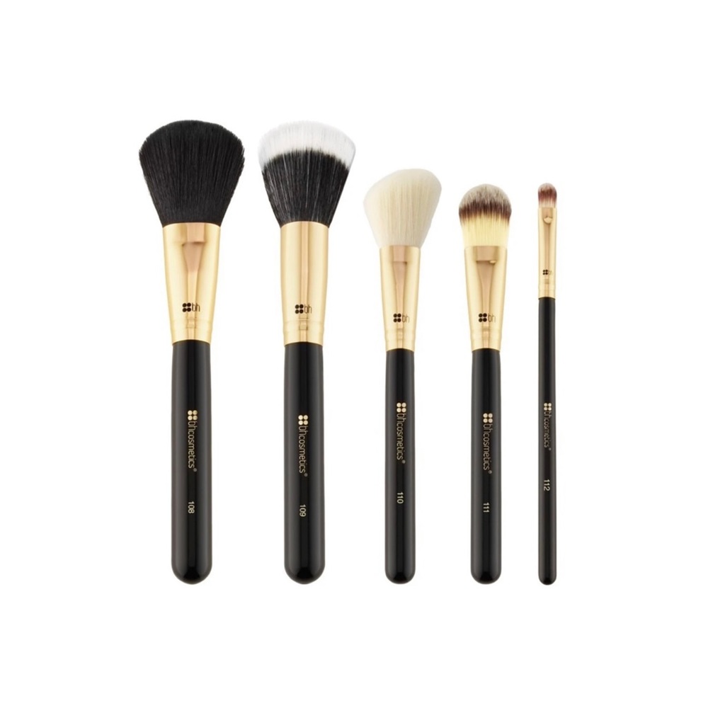 BH COSMETICS Face Essential – 5 Piece Brush Set.